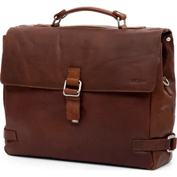 Pánská aktovka Montreal luxusní kožená světle hnědá aktovka - Lucleon