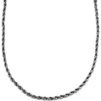 Náhrdelník Collin Amager točený řetízkový náhrdelník stříbrné barvy 6 mm - Lucleon