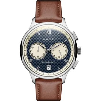 Hodinky Cicero | Modré vintage hodinky s chronografem - Fawler