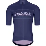HOLOKOLO Cyklistický dres s krátkým rukávem - GEAR UP - modrá 3XL