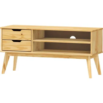 Televizní stolek TV stolek SIMIR 2S, masiv borovice + vyzvednutí ZDARMA