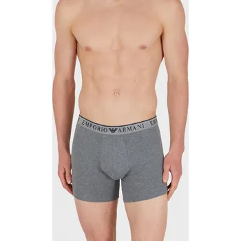 Boxerky Pánské boxerky 2Pack 111912 4R720 černošedé - Emporio Armani L