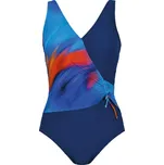 Dámské celkové plavky Naturana 73472 modré Velikost: 90B