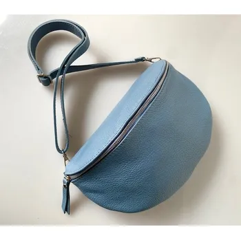 Ledvinka Leather Country Dámská kožená ledvinka LC9471202 - šedomodrá