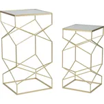 Mauro Ferretti Odkládací stolky COPPIA 50X50X100-40X40X80 cm