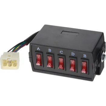 Elektrická zásuvka Panel s 5-ti přepínači - sb5-1