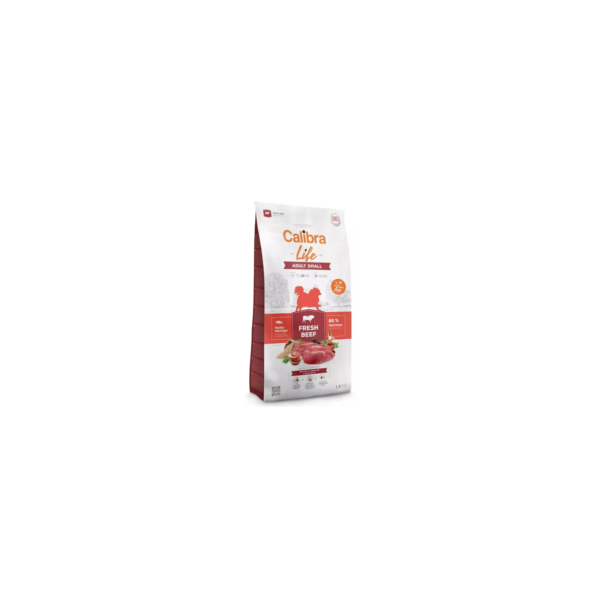 Fotografie 1 - Krmivo pro psa Calibra Life Dog Adult Small Fresh Beef 1,5 kg