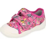 Dětské dívčí tenisky 907p Befado, růžové, plátěnky hrdinové Velikost: 21