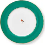 PIP Studio Talíř mělký Love Birds smaragdová 21cm 51.001.464