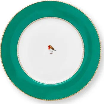 Talíř PIP Studio Talíř mělký Love Birds smaragdová 21cm 51.001.464