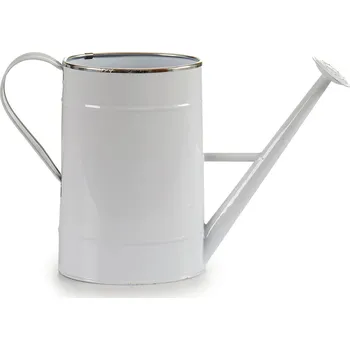 Květináč IBERGARDEN Obal na květináč ve tvaru konce, kovový, bílý, výš, 24 cm