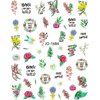 Samolepky na nehty - Laser Leaf JO-1684