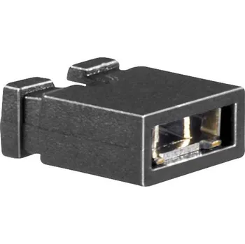 TRU COMPONENTS 1582227 zkratovací můstek Rastr (rozteč): 2.54 mm Počet kontaktů v řadě:2 Množství: 1 ks