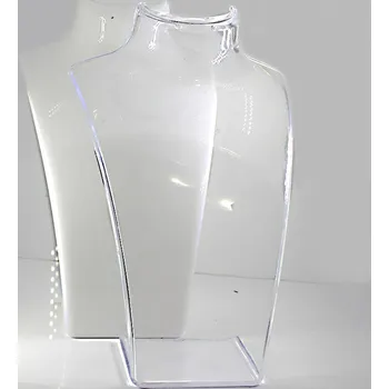 Náušnice Akrylový stojan na náhrdelník a náušnice - Bílá