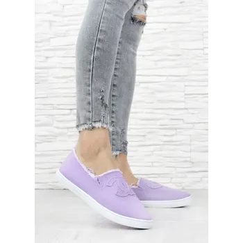 Dámské tenisky Prety Fialové slip on tenisky 11015-12L.PU Velikost: 38