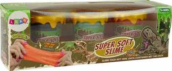 sliz LEAN Toys Super Soft Slime 3 ks dinosauři