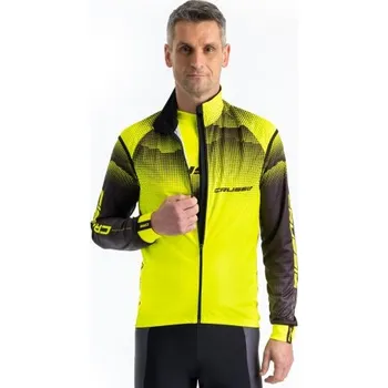 Cyklistická vesta Cyklistická vesta CRUSSIS pánská žlutá/černá L