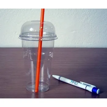 Jednorázové nádobí Kelímek s vypouklým víčkem+otvor 0,3l PET 78mm