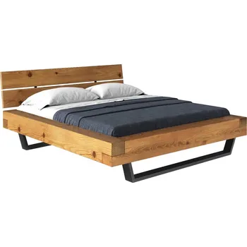 Postel Dvoulůžko SIPA 200x200 cm, masiv smrk/kov + vyzvednutí ZDARMA