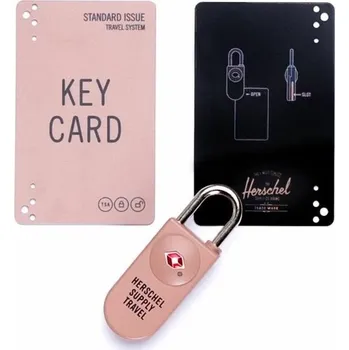 Visací zámek Herschel zámek na karty TSA Card Lock ash rose