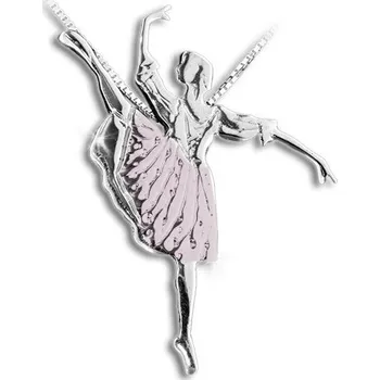 Přívěsek Mikelart,Stříbrný přívěsek Giselle - růžová 030SR,stříbro 925/1000