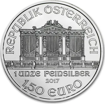 Münze Österreich Wiener Philharmoniker stříbrná mince 1oz 2017