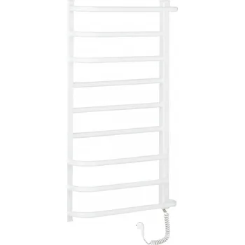 Radiátor CERANO - Elektrický sušák ručníků Ricardo - 158 W - bílá lesklá - 860x550 mm