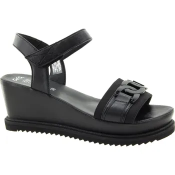 Dámské sandále ARA Dámské kožené černé sandály na klínku 1251102-01-255 Velikost 36