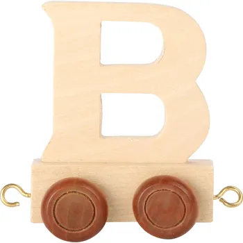 Vláček a vláčkodráha small foot Dřevěný vláček vláčkodráhy abeceda písmeno B - SLEVA
