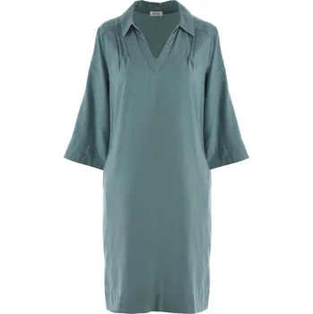 Dámské šaty ZELENÉ LNĚNÉ ŠATY s.Oliver