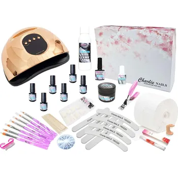 Charlie Nails Startovací sada na gelové nehty XXL Hybrid 150W