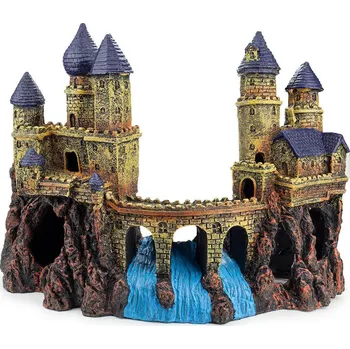 Dekorace do akvária Happet Hrad s jeskyněmi a vodopády - Dekorace do akvária