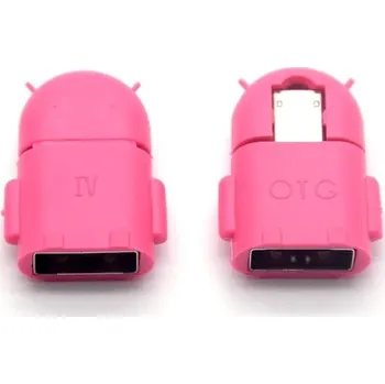 Redukce Micro USB redukce | USB OTG redukce - Růžová,5 ks