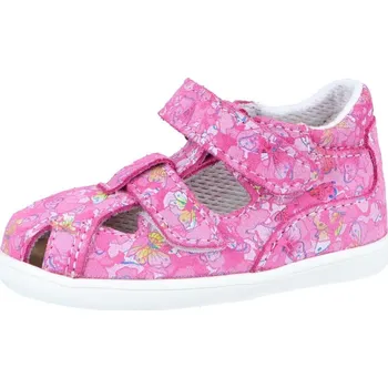 Dívčí polobotky Letní obuv Jonap 041 s růžová motýlci dívčí Velikost: 19