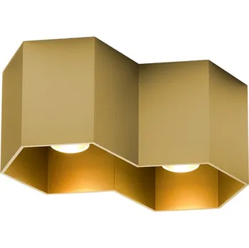 Wever & Ducré Stropní hexagonové svítidlo Hexo Ceiling 2.0 LED Barva: Zlatá, Teplota chromatičnosti: 2700 Kelvinů 186658G3 Stropní hexagonové svítidlo Hexo Ceiling 2.0 LED