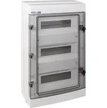 ELEKTRO-PLAST Rozvaděč RH-36 NEO pro fotovoltaiku plast. / IP65 / 1000V DC / 500V AC / 3x12 nástěnný / průhledné dveře
