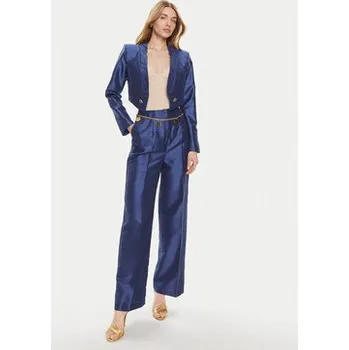 Pánské kalhoty Rinascimento Kalhoty z materiálu CFC0117559003 Tmavomodrá Wide Fit S