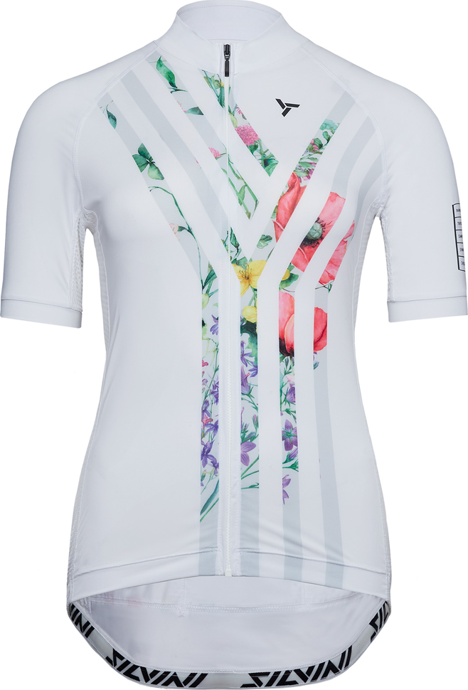 Cyklistický dámský dres Silvini Calnia White/Cloud Bílá S