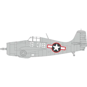 Plastikový model Eduard 1/48 FM-1 US national insignia w/ red outline (TAMIYA)
