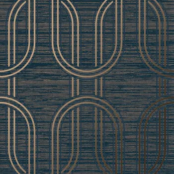 Tapeta Graham & Brown Boutique Luxusní modrá geometrická vliesová tapeta na zeď, 120858, Indulgence, Graham Brown Boutique, velikost 10 x 0,52 m