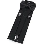 Dětská společenská chlapecká sada, motýlek a šle 650360/04, černá