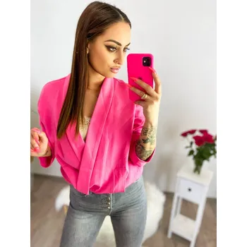 Dámské sako Dámský jednobarevný blejzr v růžové barvě, VELIKOST UNI ( S, M , L )