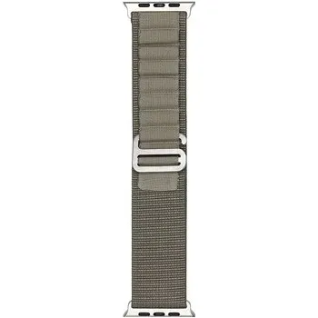 Příslušenství k chytrým hodinkám CELLFISH Alpine Loop textilní řemínek Alpský tah pro Apple Watch 42 / 44 / 45 / 49mm zelenýDruhy řemínek zdarma