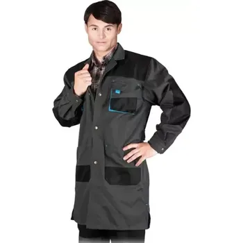 Zdravotnický plášť Leber&Hollman LH-FMN-C plášť černá/modrá M-3XL