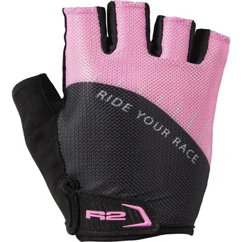 Chránič rukou R2 ATR19V VOUK CYKLISTICKÉ RUKAVICE ČERNÁ/RŮŽOVÁ