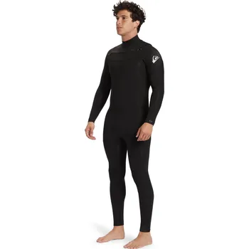 Neoprenový oblek QUIKSILVER Pánský neopren na surf Session 4/3 mm se zipem vpředu L MODRÁ|ČERNÁ