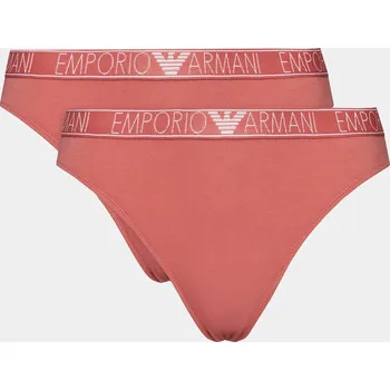 Dámské oblečení Dámské kalhotky 2Pack 164752 4R223 05373 korálové - Emporio Armani S