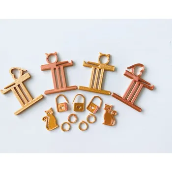 Sada namotávek a značkovačů dvoubarevná oranžovožlutá