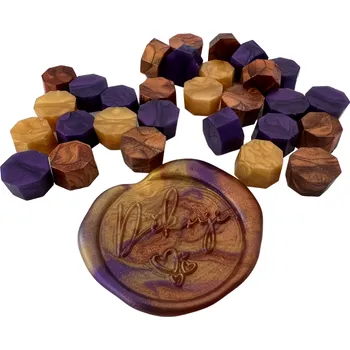 Sběratelství Artmagico Pečetní vosk mix metalický s fialovou