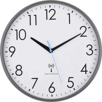 TFA Dostmann TFA 60.3549.10 | Analogové nástěnné hodiny řízené radiovým signálem | 300 mm | šedé